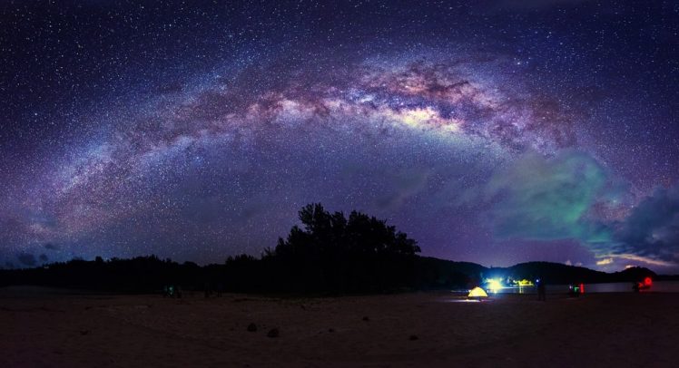 Starry night sky